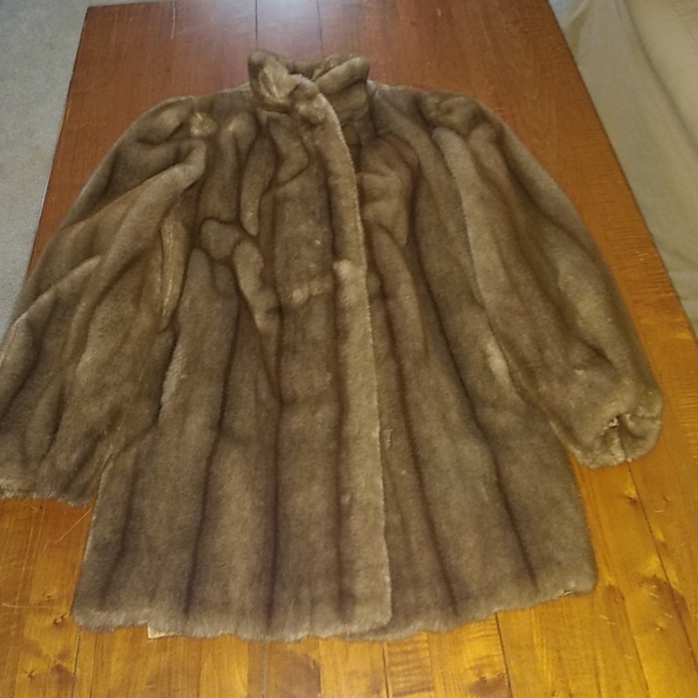 Faux fur jacket.